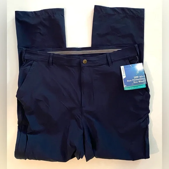 Coolibar Men’s Pants UPF 50+ Marco Summer Golf Casual Pants Navy NWT size 34 - Picture 10 of 13